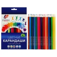 Карандаши цветные 18 цветов &laquo;Классика&raquo;, шестигранные