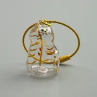 Брелок для шерсти кошачьей на тросе для ключей, рюкзака &laquo;Полосатый котик&raquo;, капсула с секретом, трос d=5.2 см, 2.4&times;3&times;4.5 см