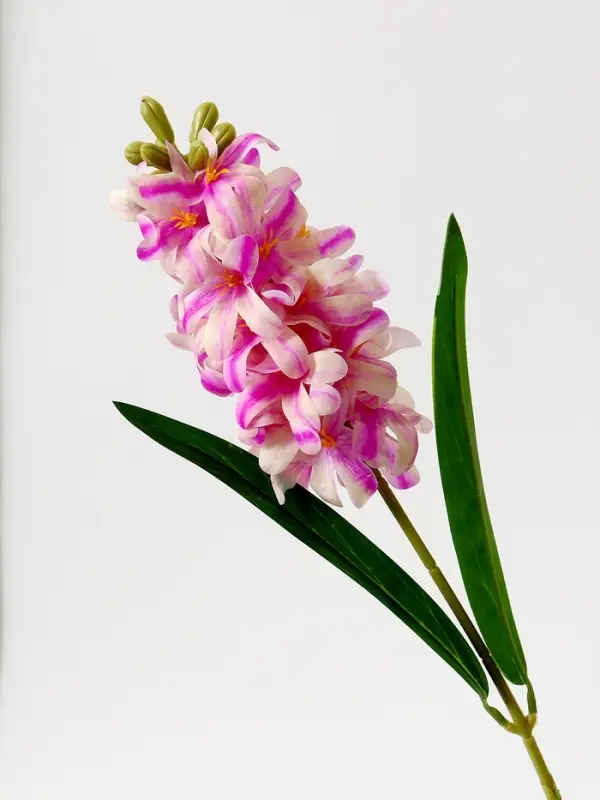 Цветы искусственные &laquo;Гиацинт галант&raquo;, 66&times;5 см, бело-сиреневые