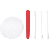 Набор косметический (2 диска, 3  палочки,пилочка) в пэ, 300шт