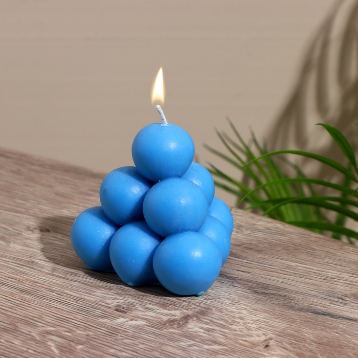 Свеча  Свеча "Пирамидка" 7,5х7,5х7,5 см, соевый воск МИКС