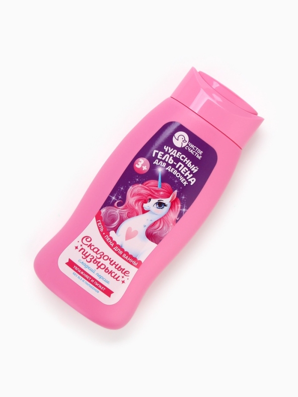 Набор детский  Набор детский "Сказочные пузырьки", гель-пена 250 мл, книжка-вырезалка А5