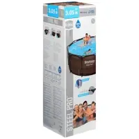 Бассейн каркасный Steel Pro, 305&times;100 см, круглый, цвет ротанг, 5617P Bestway