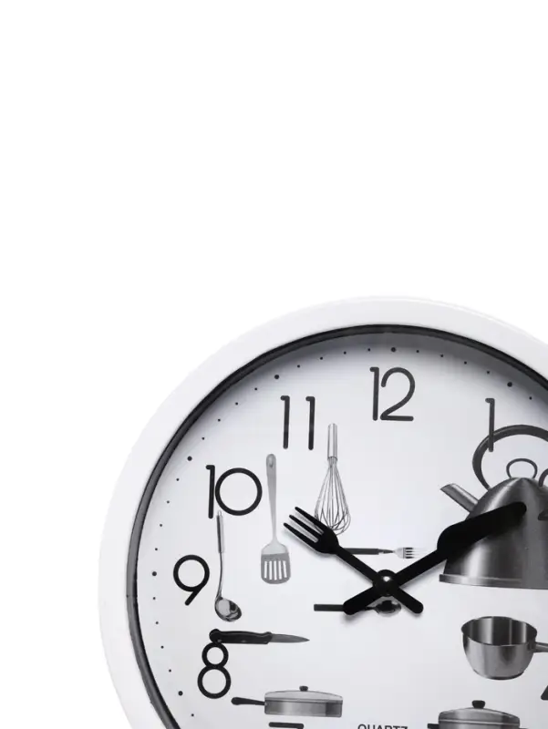 Часы настенные классические &laquo;Кухонные приборы&raquo;, для кухни, плавный ход, d=20 см