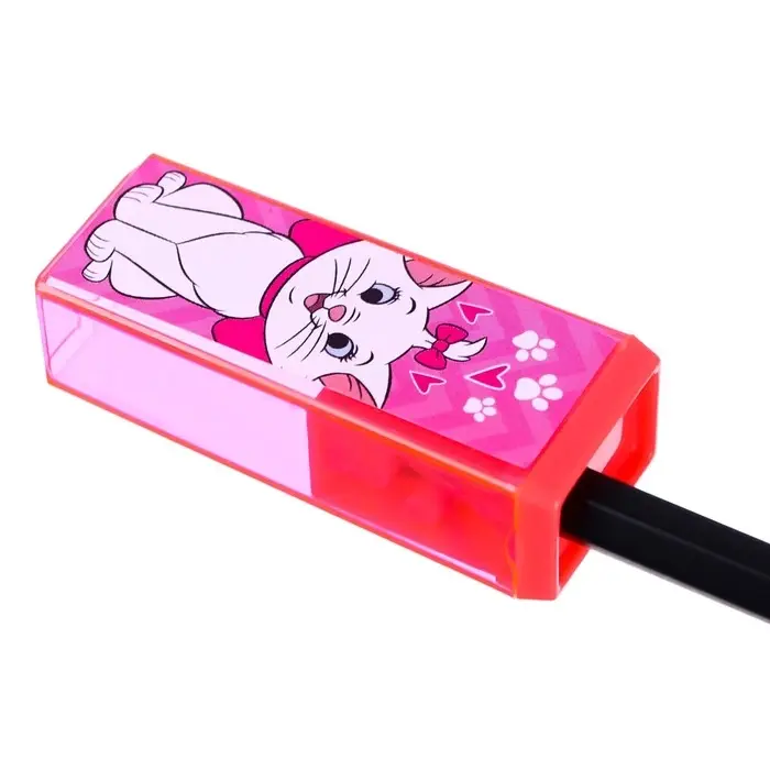 Точилка пластиковая прямоугольная, «Коты аристократы»