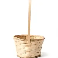 Корзина плетёная, d=17&times;9&times;30 см, бамбук