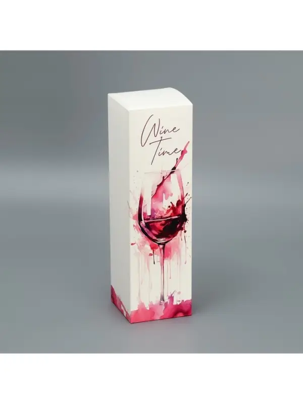 Коробка подарочная складная, упаковка, &laquo;Время пить вино&raquo;, 9&times;32&times;9 см