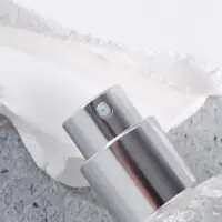 Флакон для парфюма, с распылителем, стеклянный, 30 мл, прозрачный, серебристый