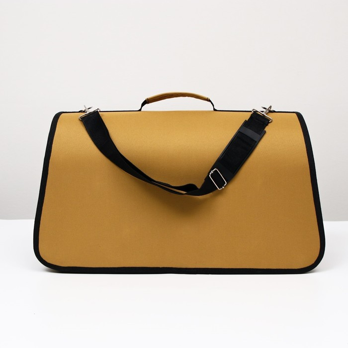 Сумка - переноска для животных  Сумка - переноска для животных "Улыбка", коричневая, размер M, 40 х 21 х 27 см, коричневая