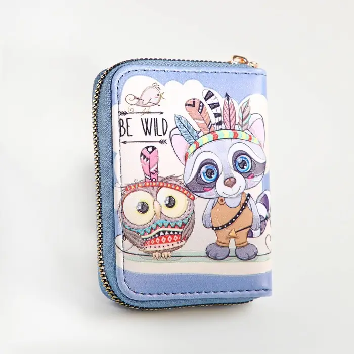 Кошелёк детский &laquo;Енот&raquo; Выбражулька, на молнии, серый