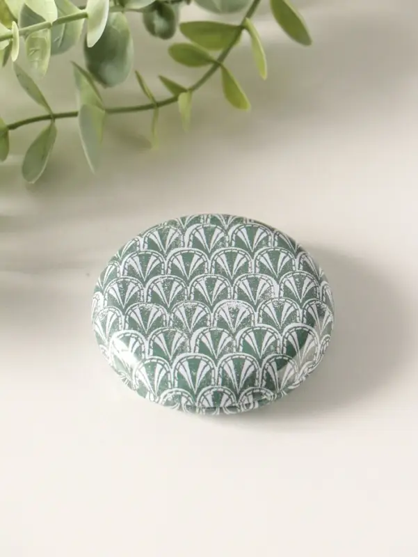 Шкатулка металл круглая "Геометрические рисунки" набор 12 шт 6,8х6,8х1,7 см