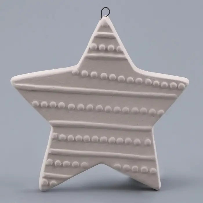 Ёлочная игрушка под раскраску &laquo;Звезда&raquo;, с подвесом