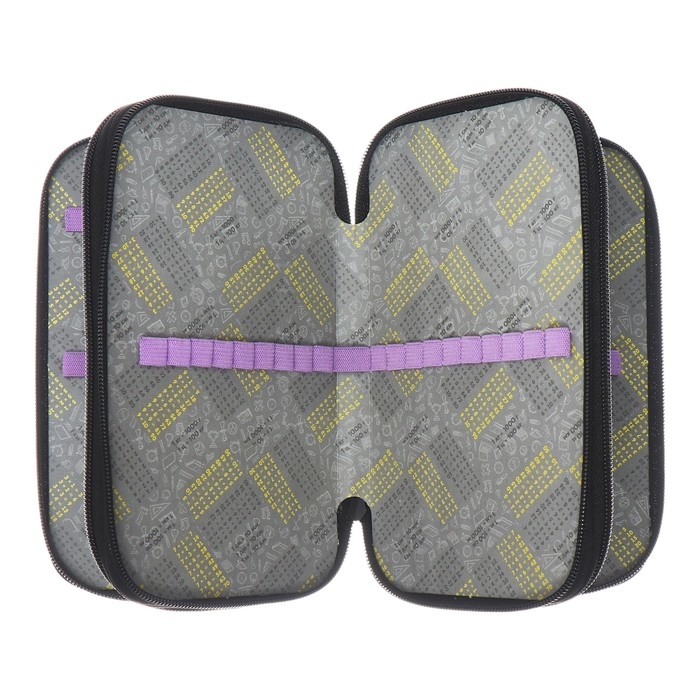 Пенал 3 секции, 125 х 205 х 55 мм, Calligrata 30П26/3 Пенал 3 секции, 125 х 205 х 55 мм, Calligrata 30П26/3 "Корея", ламинированный картон