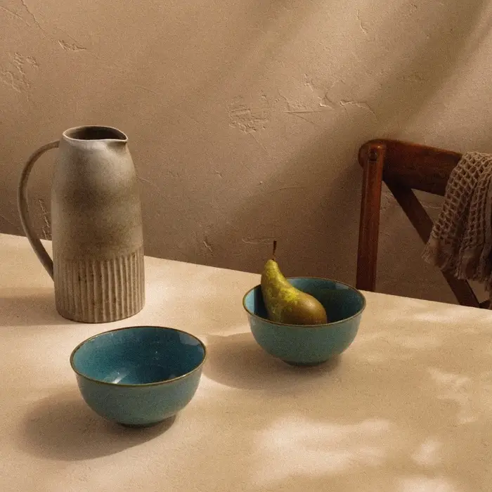 Салатники SL Home &laquo;Аззура&raquo;, 750 мл, d=15 см, набор 2 шт., фарфор, голубые