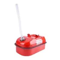 Канистра топливная металлическая горизонтальная 10 Л (красная) AVS HJM-10