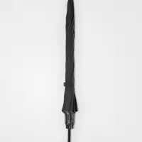 Зонт - трость полуавтоматический &laquo;Однотонный&raquo;, 8 спиц, R=46/55 см, d=92 см, чёрный