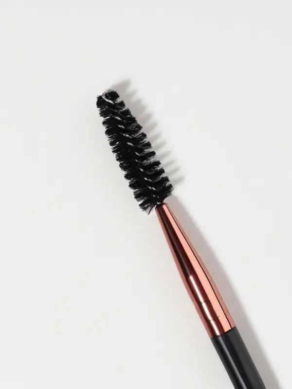 Щёточка для бровей и ресниц, 14.5 (± 1) см, чёрная, бронзовый