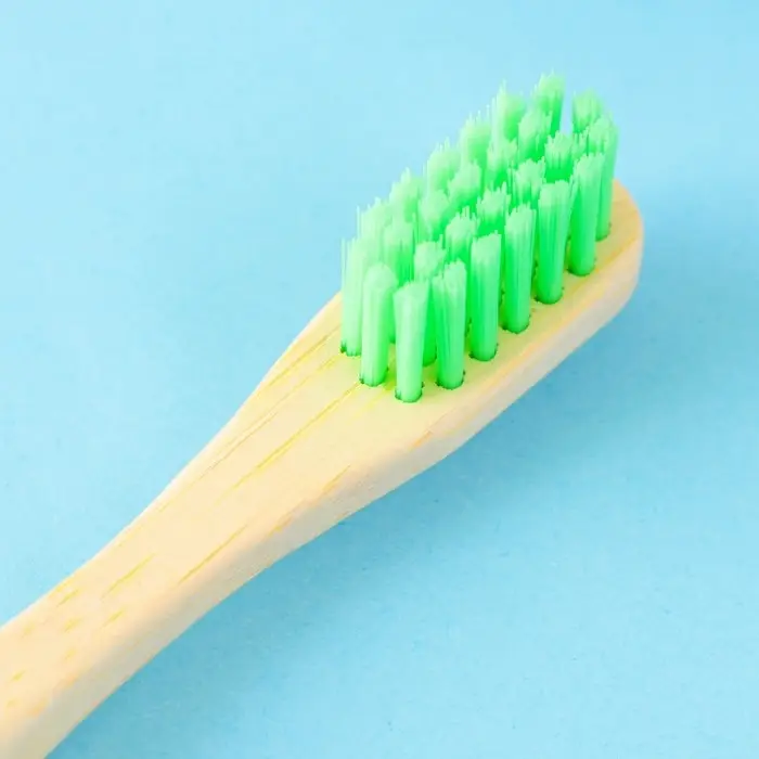 Зубная щетка детская, бамбук «Зубастый динозаврик»