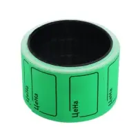 Набор из 7 роликов, в 1 ролике 120 штук, ценники самоклеящиеся, 20&times;30 мм, зелёный