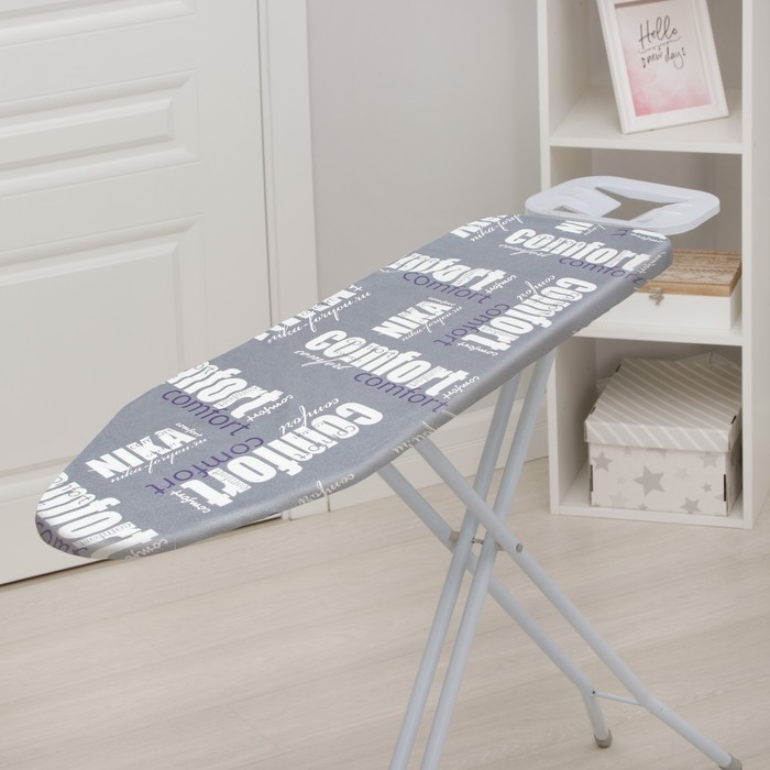 Чехол для гладильной доски Nika, 125×40 см, с поролоном, антипригарный, рисунок МИКС Чехол для гладильной доски Nika, 125×40 см, с поролоном, антипригарный, рисунок МИКС