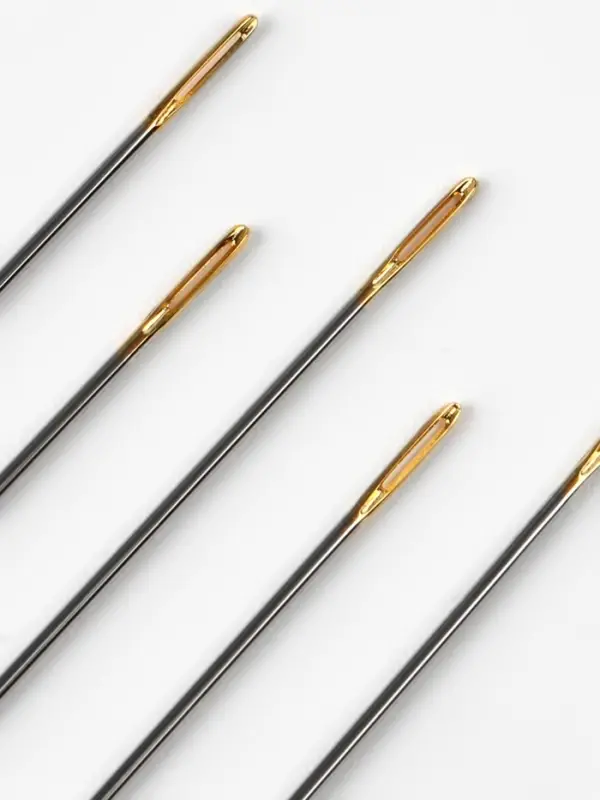 Иглы швейные с золотым ушком TEIRA, набор 16 шт., d=0.8 мм, 3.9 см