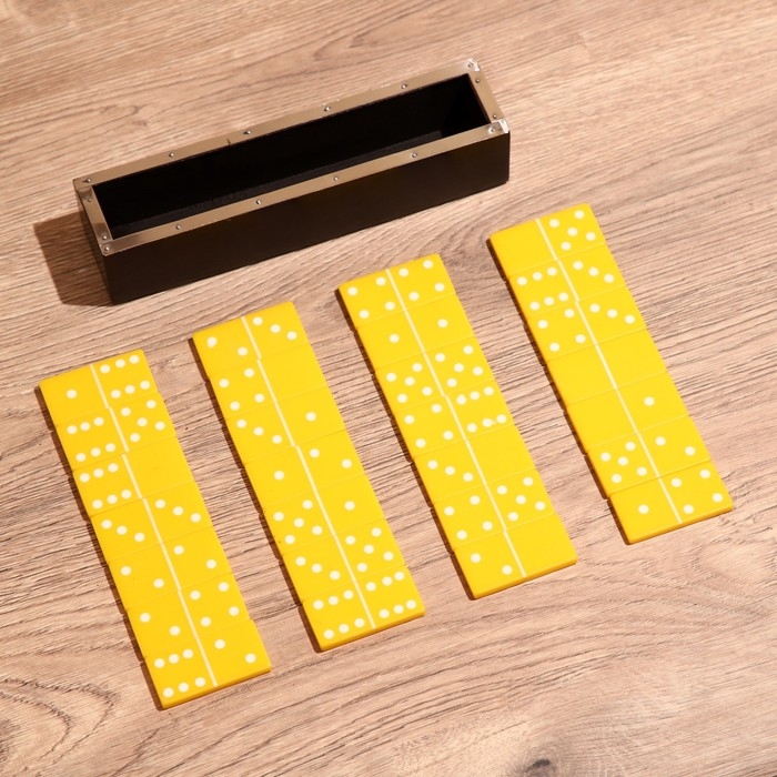Игра настольная  Игра настольная "Домино" в коробочке 20х4,5х5,5 см, манговое дерево