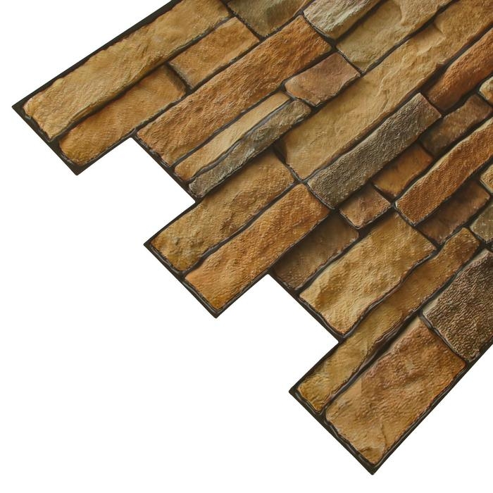 Панель ПВХ Сланец бурый 960х476 Панель ПВХ Сланец бурый 960х476