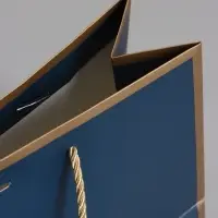 Пакет подарочный, черный , с бантом, 28 х 20 х 10 см