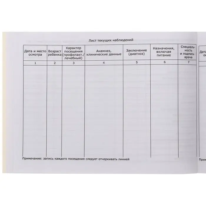 Медицинская карта ребёнка  Медицинская карта ребёнка "Классик", форма №112/у, 60 листов