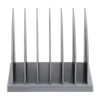 Лоток-сортер для журналов и бумаг сборный, 6 отделений, серый