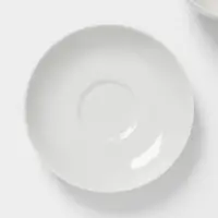 Чайная пара Дулевский фарфор &laquo;Рубин&raquo;, 220 мл, чашка d=10.2 см, блюдце d=14 см, белая