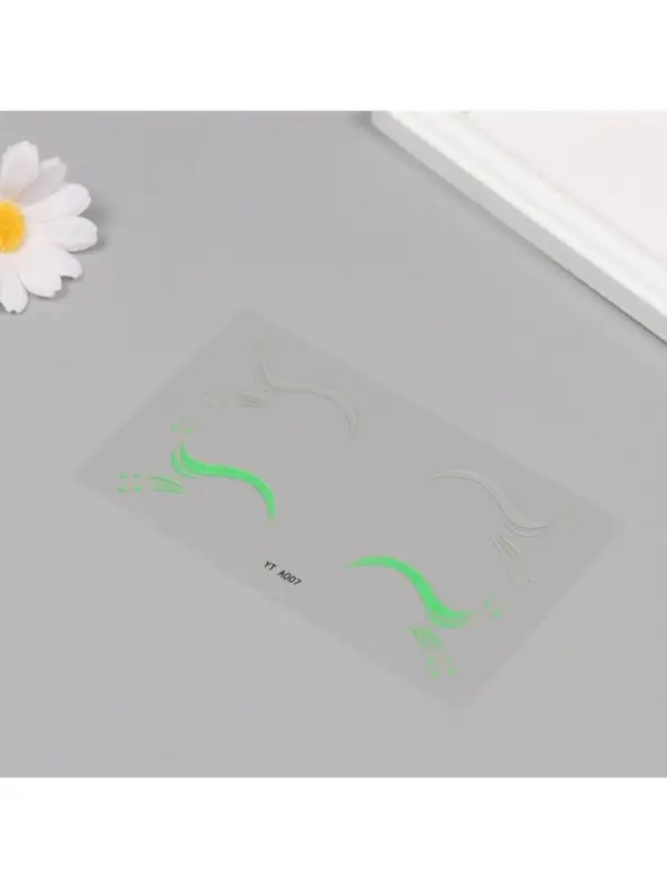 Наклейка на лицо &laquo;Стрелки для глаз. Роса&raquo;, 13&times;13.5 см