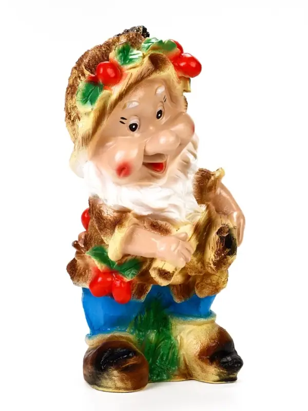 Садовая фигура из гипса &laquo;Гном с охапкой дров&raquo;, 38.5&times;18&times;22 см