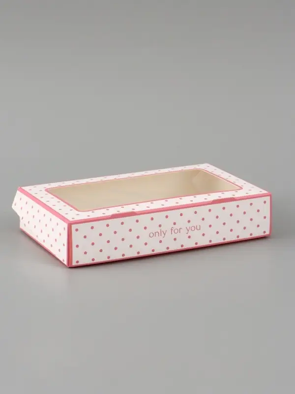 Коробка подарочная с окном &laquo;Только для тебя&raquo;, 20&times;12&times;4 см, самосборная