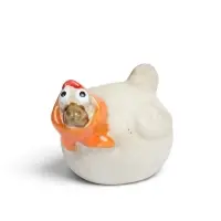 Фигурка декоративная &laquo;Курочка-наседка в оранжевой косынке&raquo;, керамика, 5.7&times;5.2&times;7.5 см