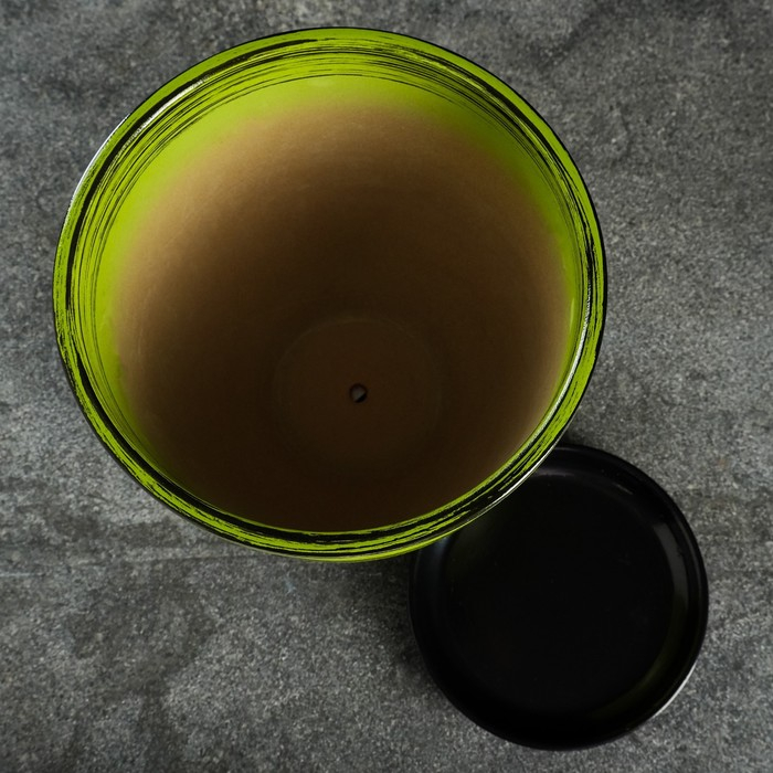 Горшок цветочный  Горшок цветочный "Листья" с поддоном 5л