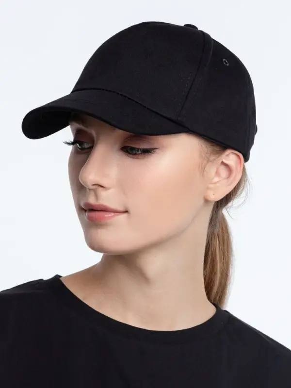 Бейсболка Long Beach, черная Бейсболка Long Beach, черная