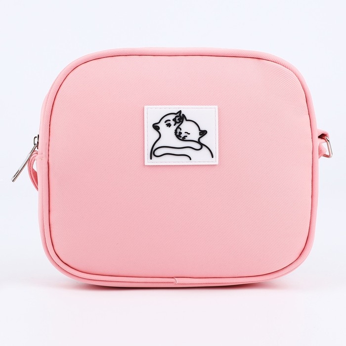 Сумка кросс-боди на молнии, цвет розовый