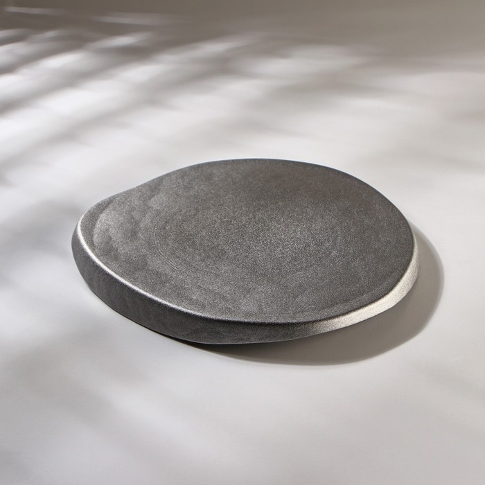 Блюдо с бортом Trend, d=21 см, цвет серый Блюдо с бортом Trend, d=21 см, цвет серый