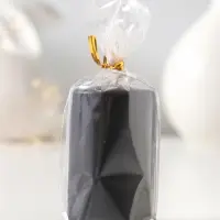 Свеча - цилиндр 4&times;6 см, 59 г, 6 ч, чёрный