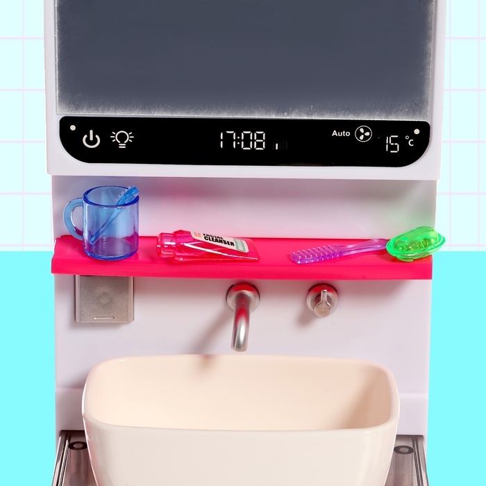 Набор мебели для кукол «Ванная комната», санузел, раковина, постирочная Набор мебели для кукол «Ванная комната», санузел, раковина, постирочная