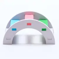 Лесенка для грызунов с цветными ступеньками, белый