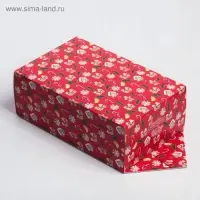 Коробка - конфета подарочная новогодняя складная &laquo;С Новым годом!&raquo;, 14&times;22&times;8 см