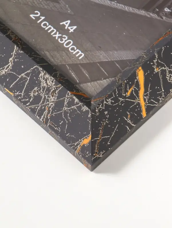 Фоторамка пластик формат А4 см "Гедеон" чёрный с золотом 36х27х2 см