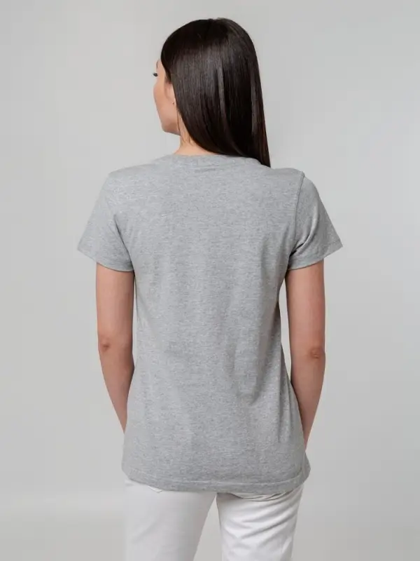 Футболка женская T-bolka Stretch Lady, серый меланж, размер S Футболка женская T-bolka Stretch Lady, серый меланж, размер S