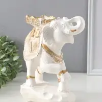 Копилка для денег &laquo;Слон счастья&raquo;, белый, 25&times;12&times;25 см