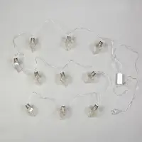 Гирлянда &laquo;Нить&raquo; 3 м с насадками &laquo;Лампочки кристалл&raquo;, IP20, прозрачная нить, 80 LED, свечение мульти, 8 режимов, 220 В