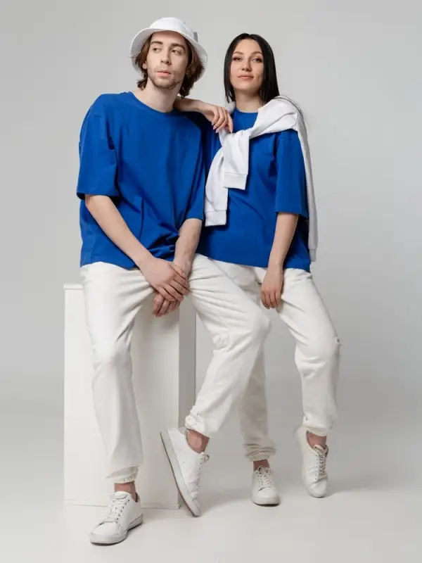 Футболка унисекс оверсайз Street Vibes, ярко-синяя, размер XS/S Футболка унисекс оверсайз Street Vibes, ярко-синяя, размер XS/S