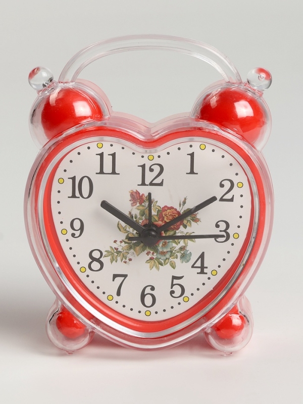 Часы будильник настольные Часы будильник настольные "Сердце", на батарейках, 9 х 4 х 11.5 см