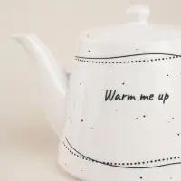 Заварочный чайник SL Home &laquo;Милый дом&raquo;, 900 мл, 21&times;13.8&times;13.5 см, фарфор, белый